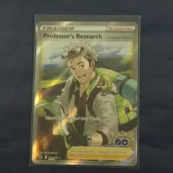 Professor's Research (Full Art) Holo Ultra Rare Pokemon GO 078/078 NM - Image 1