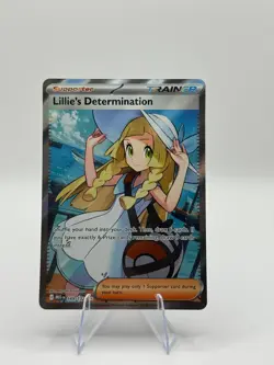 Lillie's Determination 169/132 Secret Rare Pokemon Mega Evolution Full Art NM/M - Image 1