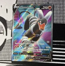 Pokemon TCG Houndoom V 178/189 Swsh03 Darkness Ablaze Ultra Rare FA Holo EN - Image 1