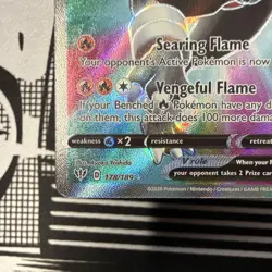 Pokemon TCG Houndoom V 178/189 Swsh03 Darkness Ablaze Ultra Rare FA Holo EN - Image 5