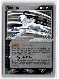 Absol ex (Jun Hasebe) 92/108 Rare World Championship Decks Pokemon Near Mint - Image 1