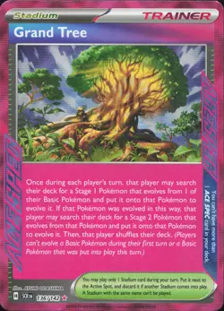 Grand Tree 136/142 ACE SPEC Rare Stellar Crown Pokemon Near Mint - Image 1