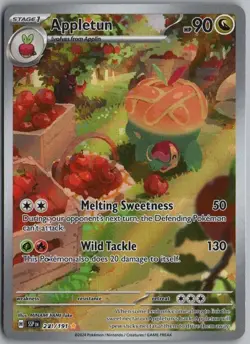 APPLETUN 211/191 ILLUSTRATION RARE SURGING SPARKS POKEMON HOLO - Image 1