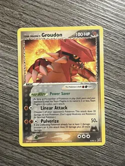 Pokemon TCG Team Magma's Groudon 9/95 2004 Non Holo - Image 1