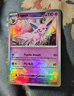 Pokemon TCG Espeon Sv: Prismatic Evolutions 033/131 Master Ball Holo EN - Image 1