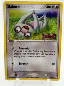Slakoth 63/108 EX Power Keepers Rev Holo 2007 Pokemon LP - Image 2