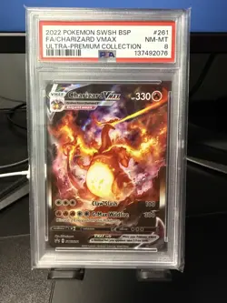PSA 8 | 2022 Pokemon SWSH Charizard VMax Ultra Premium Collection Promo #261 - Image 1