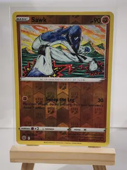 Sawk 081/172 Common Brilliant Stars Pokemon Reverse Holo Near Mint - Image 1