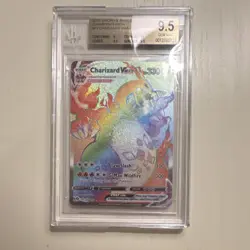 Pokemon Charizard VMAX Secret Rare Holo 74/73 Champion's Path 330 HP BGS 9.5 - Image 1