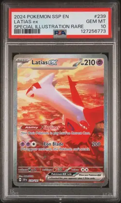 Pokemon 2024 Latias ex 239/191 Full Art SIR Surging Sparks GEM MINT PSA 10 - Image 2