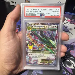 2021 Pokemon Celebrations M Rayquaza EX 76/108 Classic Collection PSA 10 GEM MT - Image 1