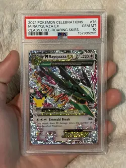 Pokemon Celebrations Classic Collection M Rayquaza EX 76/108 Holo PSA 10 2021 - Image 1