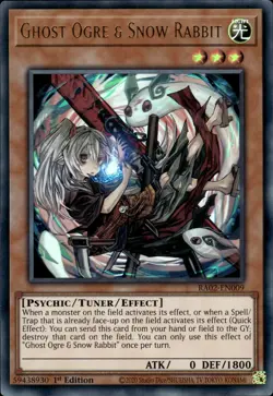 Ghost Ogre & Snow Rabbit - Ultra Rare 1st Edition RA02-EN009 - NM - YuGiOh - Image 1
