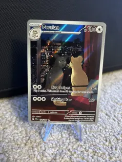 Pokemon TCG Persian Holo Card 078/064 Shrouded Fable Illustration - Image 1