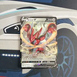Pokemon TCG Scizor v Darkness Ablaze Holo Ultra Rare Card 118/189 - Image 1