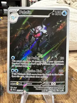 Pokemon TCG Palafin Scarlet & Violet Paldean Fates Holo Card 225/091 - Image 1