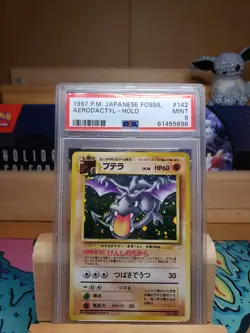 1997 Pokemon Japanese Fossil Aerodactyl Holo PSA 9 - Image 1
