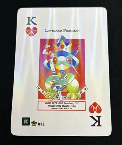 MetaZoo Kickstarter WPT Loveland Frogman Holo Playing Card King Of Hearts Rare - Image 2