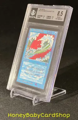 MTG Limited Edition Beta 1993 Blue Elemental Blast BGS 8.5Q++ (B. Quad++) MINT - Image 3