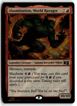 Abomination, World Ravager Surge Foil NM 47 : Marvel Super Heroes MTG - Image 1