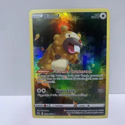 Bidoof GG29/GG70 Crown Zenith Galarian Gallery Ultra Rare Full Art Pokemon - Image 1