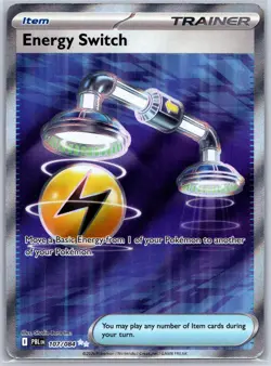 Energy Switch 107/084 Ultra Rare Pitch Black Pokemon Holo Near Mint - Image 1