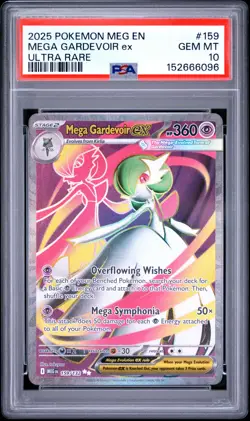 2025 Pokemon Meg EN-Mega Evolution Mega Gardevoir EX PSA 10 #159 - Image 1