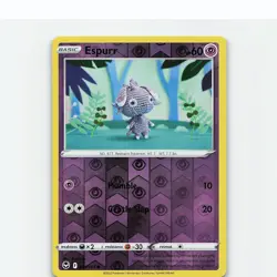 Espurr 081/195 Common Silver Tempest Pokemon Reverse Holo Near Mint - Image 1