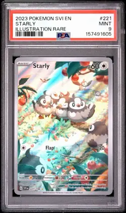 2023 POKEMON SVI EN-SCARLET & VIOLET | ILLUSTRATION RARESTARLY 221 PSA 9 - Image 1