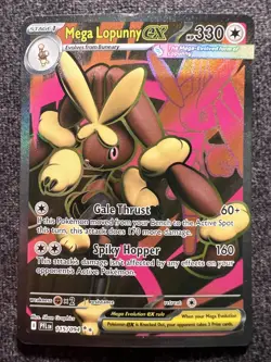 Mega Lopunny EX 115/094 Full Art Pokemon Card NM - Image 1