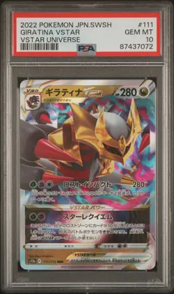 Giratina Vstar PSA 10 - 2022 Pokemon Japanese Sword & Shield Vstar Universe #111 - Image 1