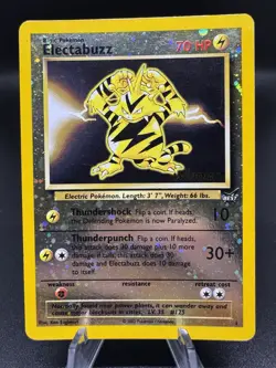 Pokemon TCG Electabuzz 1 [Winner] 001/009 Best of Reverse Holo Stamp Promo MP/HP - Image 1
