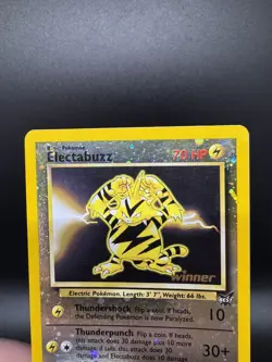 Pokemon TCG Electabuzz 1 [Winner] 001/009 Best of Reverse Holo Stamp Promo MP/HP - Image 3