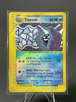 Cloyster 42/165 Expedition Rare Reverse Holo E Card Vintage Pokemon Card - Image 1