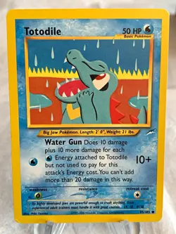 The Pokemon Company Totodile 85/105 Neo Destiny Regular Common Unlimited 50 HP - Image 1
