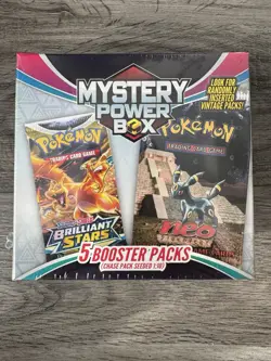 Pokemon SEALED Mystery Power Box Chase Pack Seeded 1:10 (5 Booster Packs) NEW - Image 1