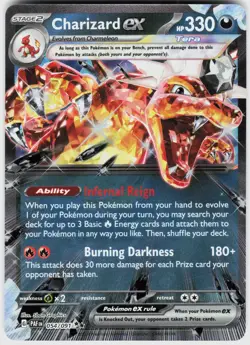 CHARIZARD EX 054/091 HOLO PALDEAN FATES NM / A103-13 - Image 1