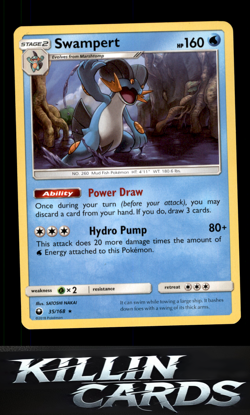 Swampert 35/168 Pokemon Rare SM - Celestial Storm Card NM - Image 1