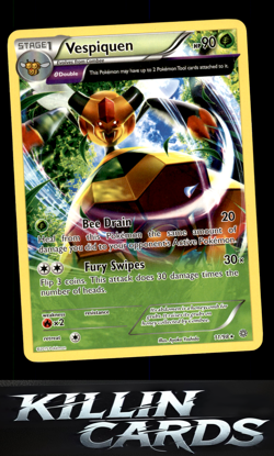 Vespiquen (11) 11/98 Pokemon Rare XY - Ancient Origins Card LP - Image 1