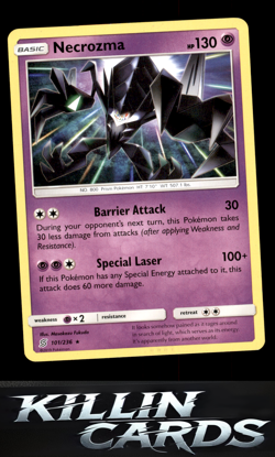 Necrozma 101/236 Pokemon Rare SM - Unified Minds Card NM - Image 1