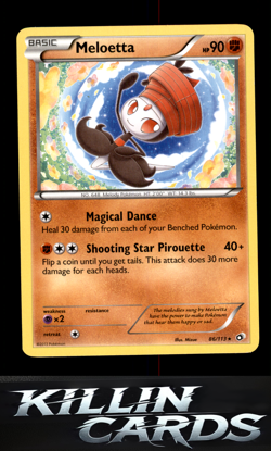 Meloetta (86) 86/113 Pokemon Rare Legendary Treasures Card LP - Image 1
