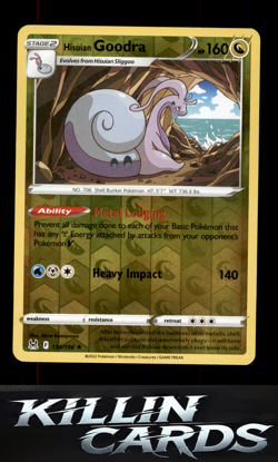 Reverse Holofoil Hisuian Goodra 134/196 Pokemon Holo Rare SWSH11: Lost Origin Ca - Image 1