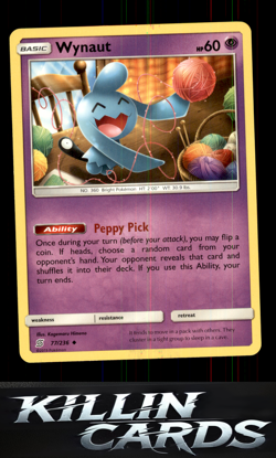 Wynaut 77/236 Pokemon Uncommon SM - Unified Minds Card NM - Image 1