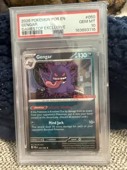 2026 Pokemon TCG Gengar Cosmos Holo GameStop Exclusive Promo 050/088 PSA 10 - Image 1