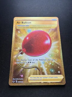 Pokemon: Air Balloon (Gold) 213/202 Secret Rare Sword & Shield Base - Image 2