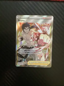 Pokemon TCG Bruno Sword & Shield Battle Styles 158/163 Holo Full Art NM - Image 1