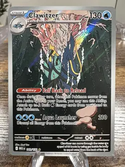 Pokemon TCG Clawitzer Illustration Rare Mega Evolution 141/132 NM - Image 1