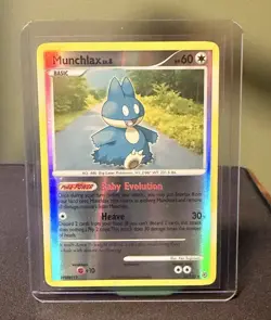 Pokemon TCG Munchlax Diamond and Pearl 33/130 English Reverse Holo Rare - Image 1