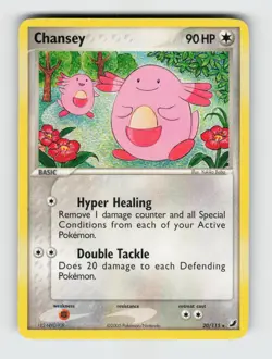 Chansey 20/115 Rare Unseen Forces Pokemon 2005 Lightly Played - Image 1