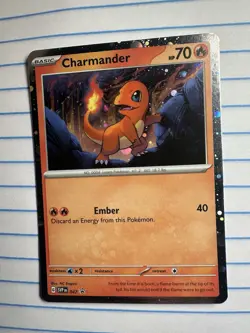 Pokemon TCG Scarlet & Violet Black Star Promo Charmander #47 Galaxy Swirl - Image 1